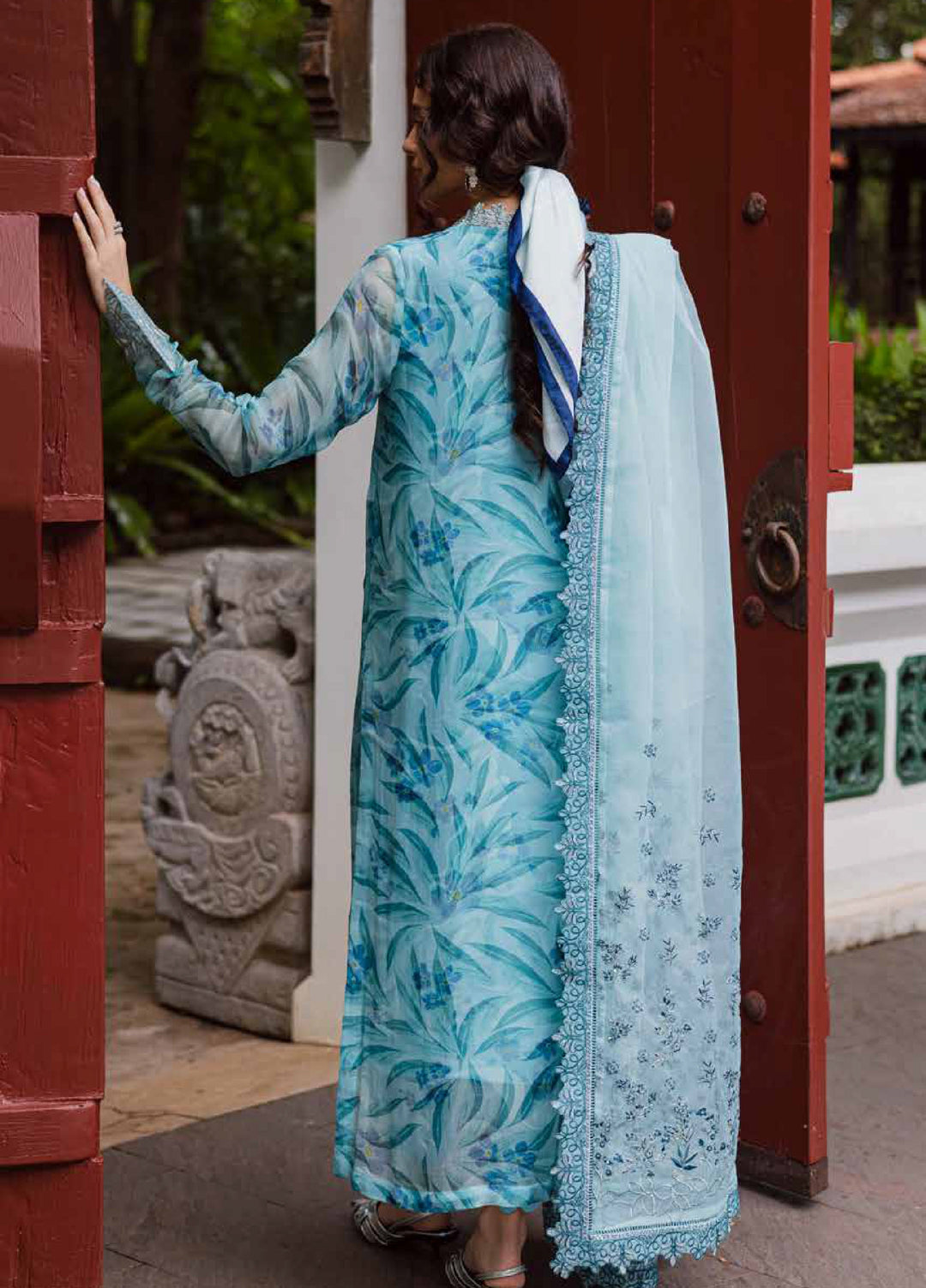 Ballerina by Nureh Unstitched Embroidered and Embellished  Chiffon 4 peice NU25BF NU2-183 - Formals Collection