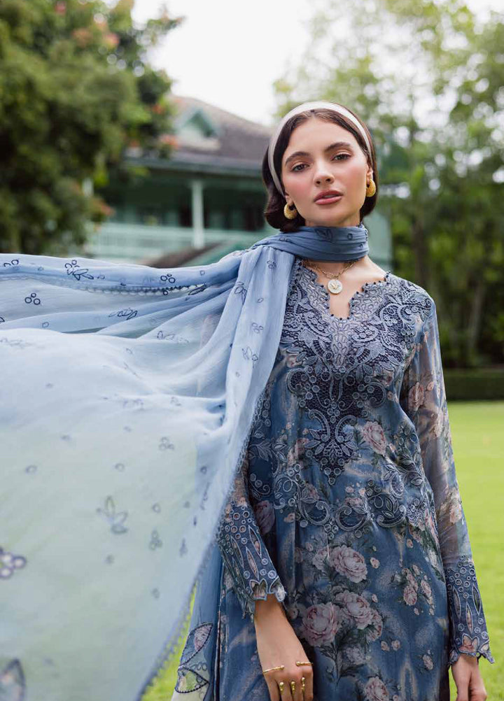 Ballerina by Nureh Unstitched Embroidered and Embellished  Chiffon 4 peice NU25BF NU2-184 - Formals Collection