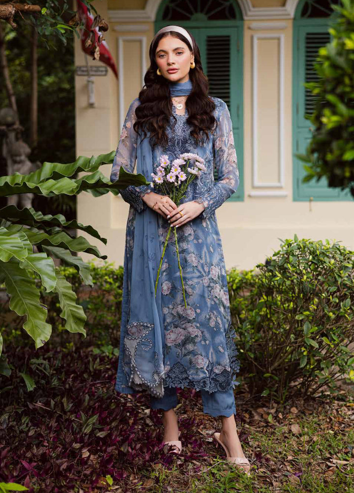 Ballerina by Nureh Unstitched Embroidered and Embellished  Chiffon 4 peice NU25BF NU2-184 - Formals Collection