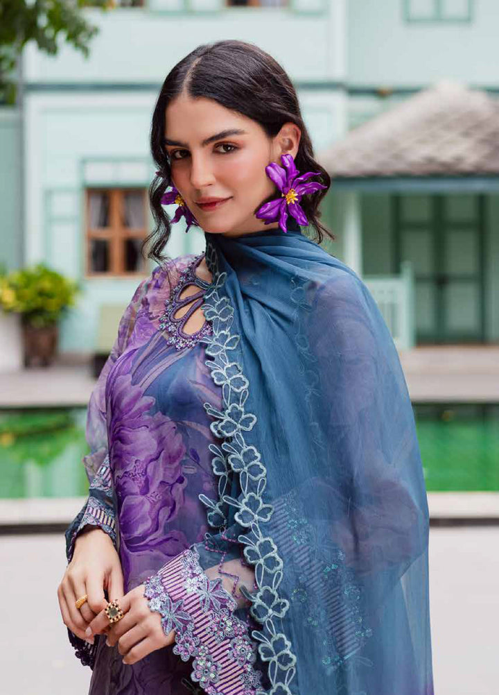 Ballerina by Nureh Unstitched Embroidered and Embellished  Chiffon 4 peice NU25BF NU2-185 - Formals Collection