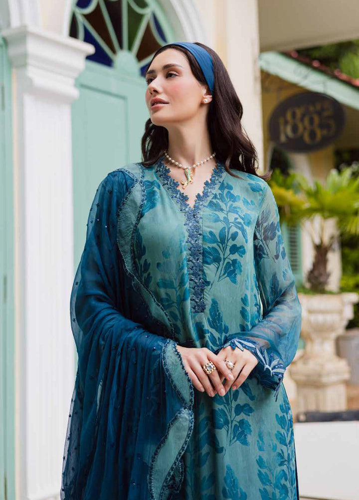 Ballerina by Nureh Unstitched Embroidered and Embellished  Chiffon 4 peice NU25BF NU2-186 - Formals Collection