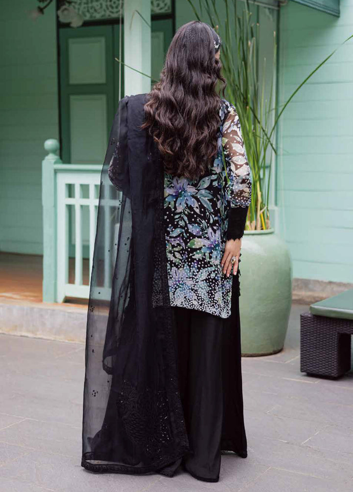 Ballerina by Nureh Unstitched Embroidered and Embellished  Chiffon 4 peice NU25BF NU2-187 - Formals Collection