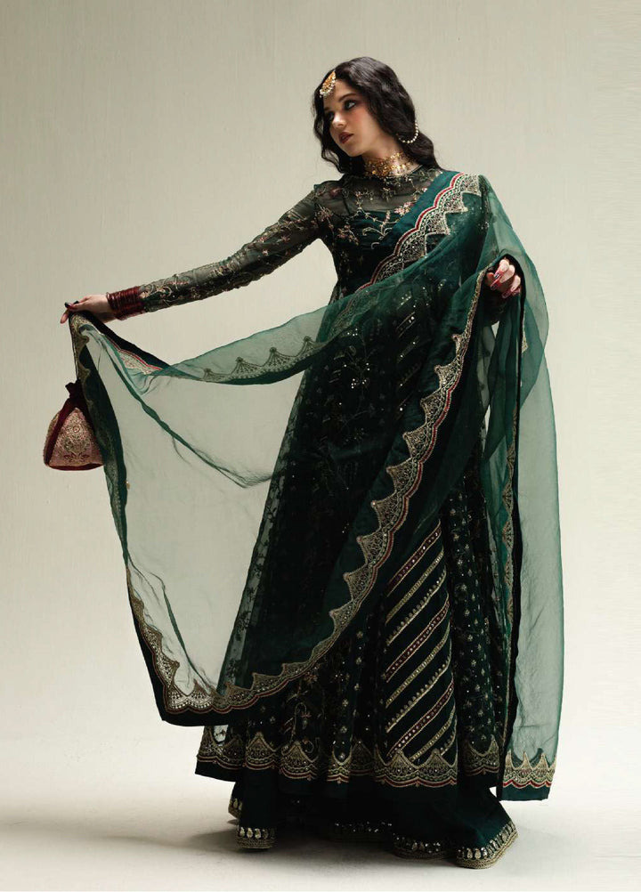 Zara Shahjahan Unstitched Wedding Embroidered Organza Suits 3 Piece ZS25WU D-5 Bayaan - Wedding Collection