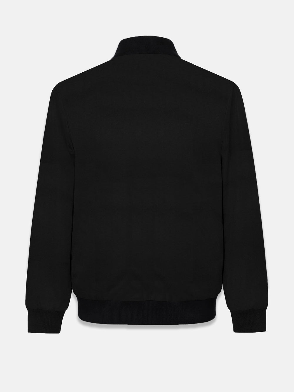 Brumano Mens RTW Solids Poly Jacket Black Light Weight Bomber Jacket Winter Collection