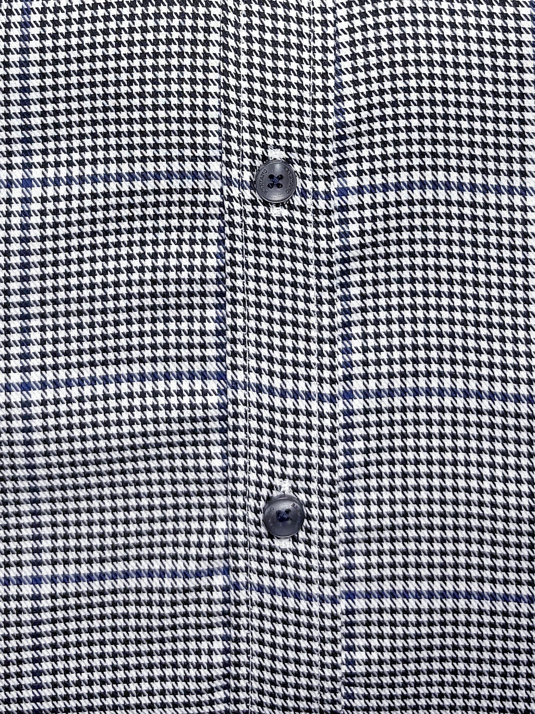 Brumano Ready To Wear Shirts Men 1 Piece Cotton Black Houndstooth Formal Shirt 0-31-025-4516 - Summer Collection