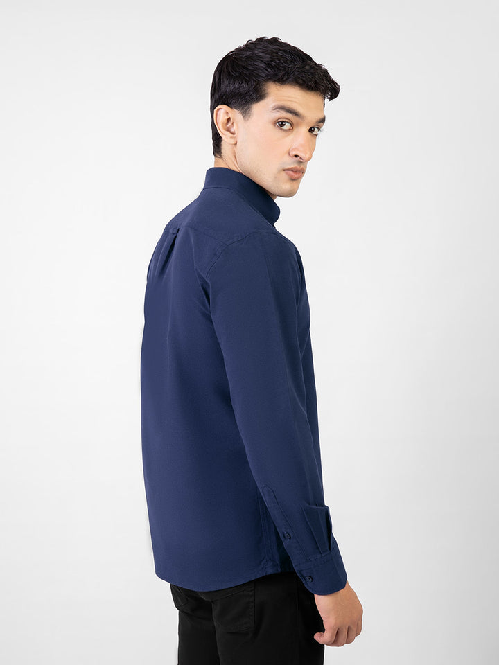 Brumano Ready To Wear Shirts Men 1 Piece Cotton Blue Oxford Button Down Shirt 0-31-025-6090 - Summer Collection