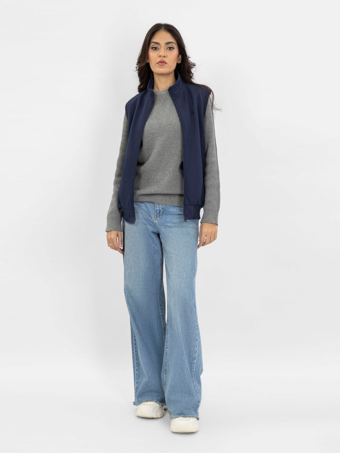 Brumano Women RTW Solids Poly 1 Piece Blue Western Collection