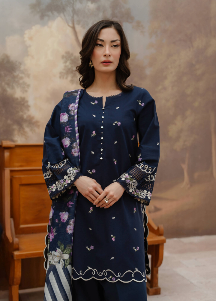 Manara by Maria RTW Embroidered Lawn 3 Piece Suit MN26RF Bluebell M-06 - Festive Collection