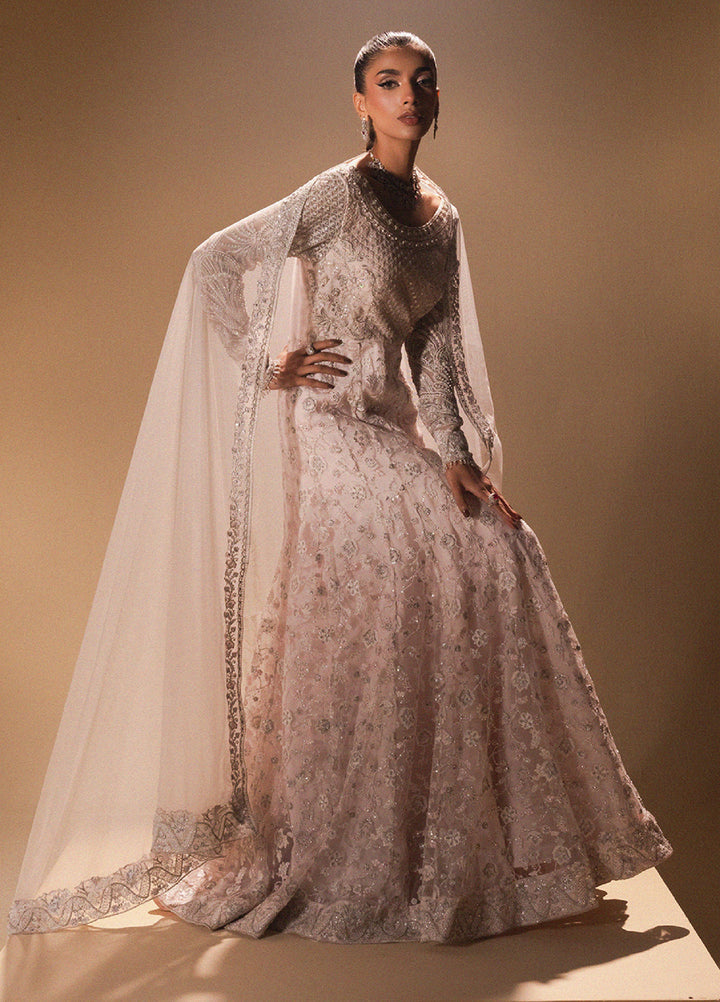 Afsanay by Zariya Luxury Embroidered Unstitched Chiffon 3 Piece Suits ZRY25LF D1 ZB50032 - Festive Collection