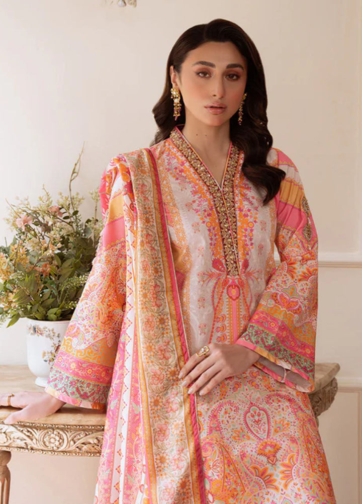 Veloure by Gulaal Embroidered Silk Suits Unstitched 3 Piece GL25VU GS - 04 Blush Royale - Festive Collection
