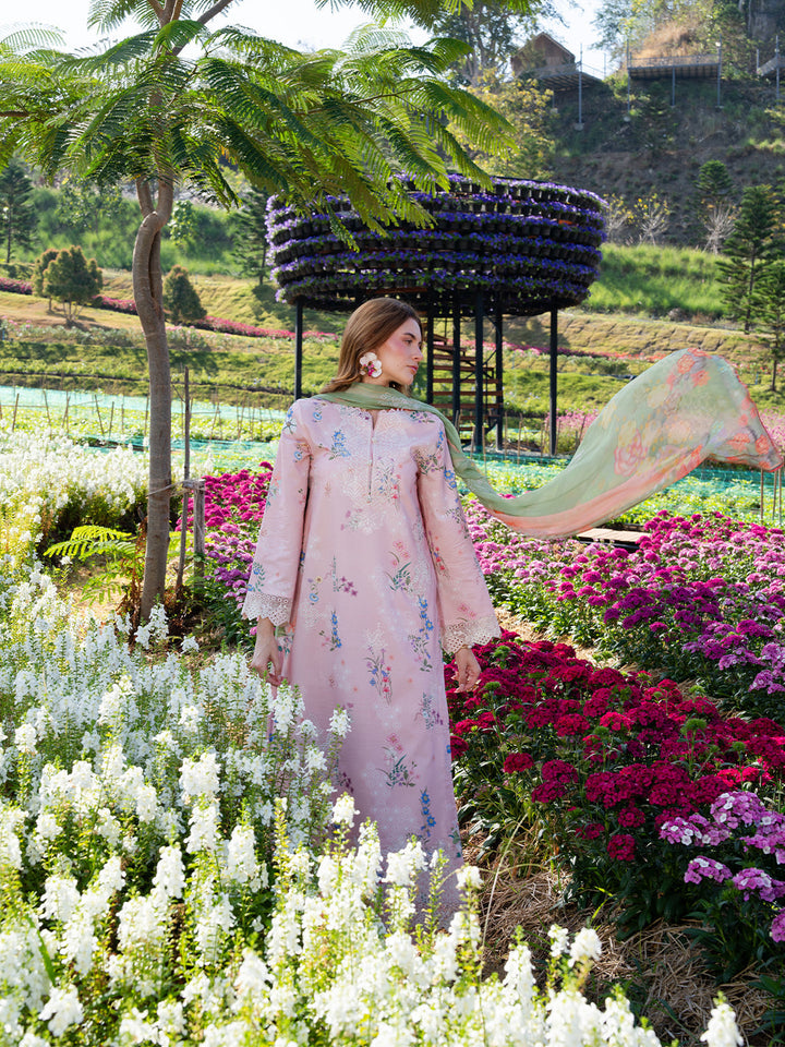 The Scent Of Summers by Yards Unstitched Embroidered Lawn 3 Piece Suit Blush Meadow Casual Collection