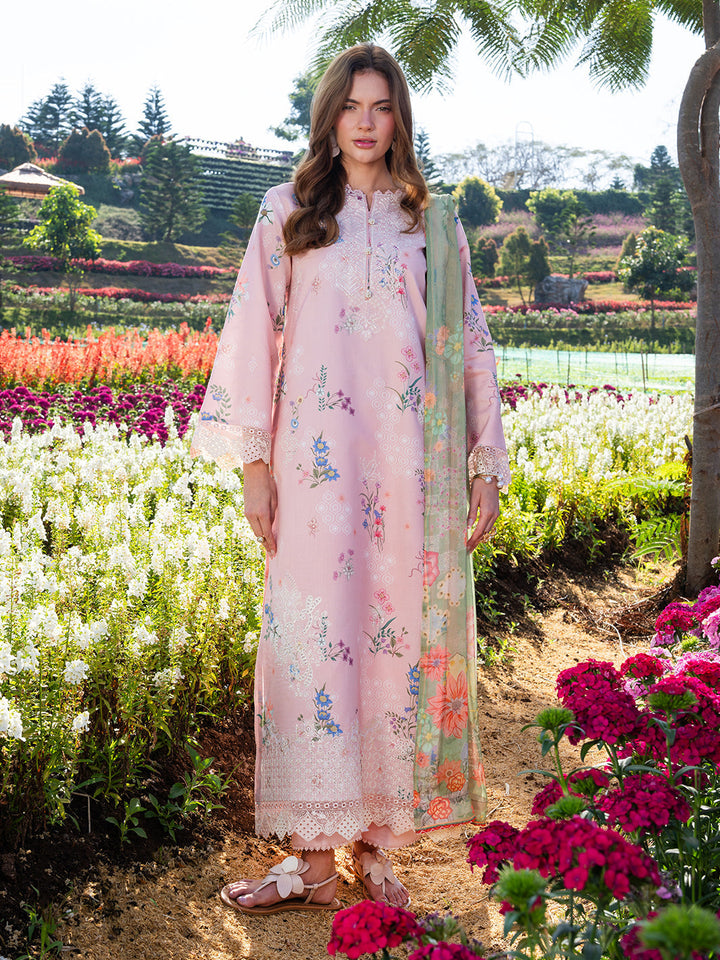 The Scent Of Summers by Yards Unstitched Embroidered Lawn 3 Piece Suit Blush Meadow Casual Collection