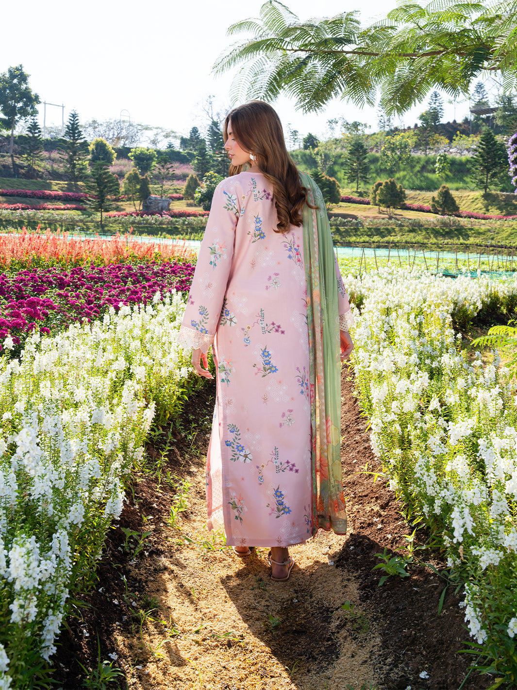 The Scent Of Summers by Yards Unstitched Embroidered Lawn 3 Piece Suit Blush Meadow Casual Collection