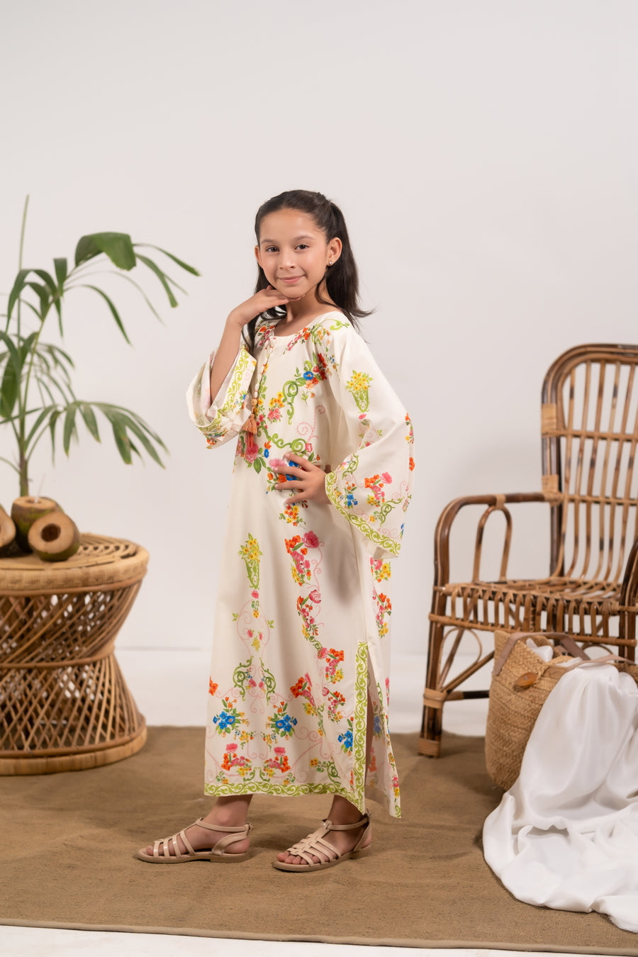 Sprinkles Girls RTW Printed Crepe 1 Piece Dress Botani Weave - Casual Collection