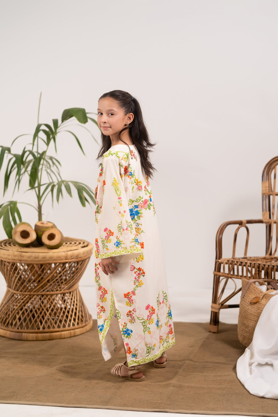 Sprinkles Girls RTW Printed Crepe 1 Piece Dress Botani Weave - Casual Collection