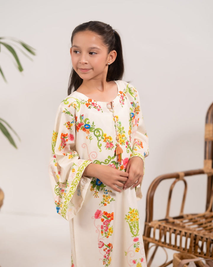 Sprinkles Girls RTW Printed Crepe 1 Piece Dress Botani Weave - Casual Collection