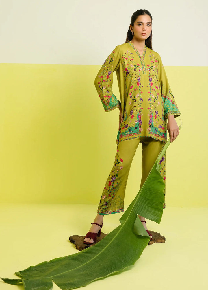 Elara by Sahar Unstitched Printed 2 Piece Marina Twill SHR25EP Botanic Charm - Casual Collection
