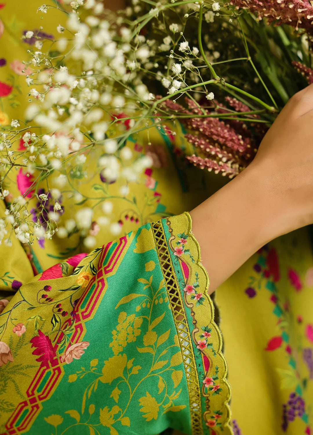 Elara by Sahar Unstitched Printed 2 Piece Marina Twill SHR25EP Botanic Charm - Casual Collection