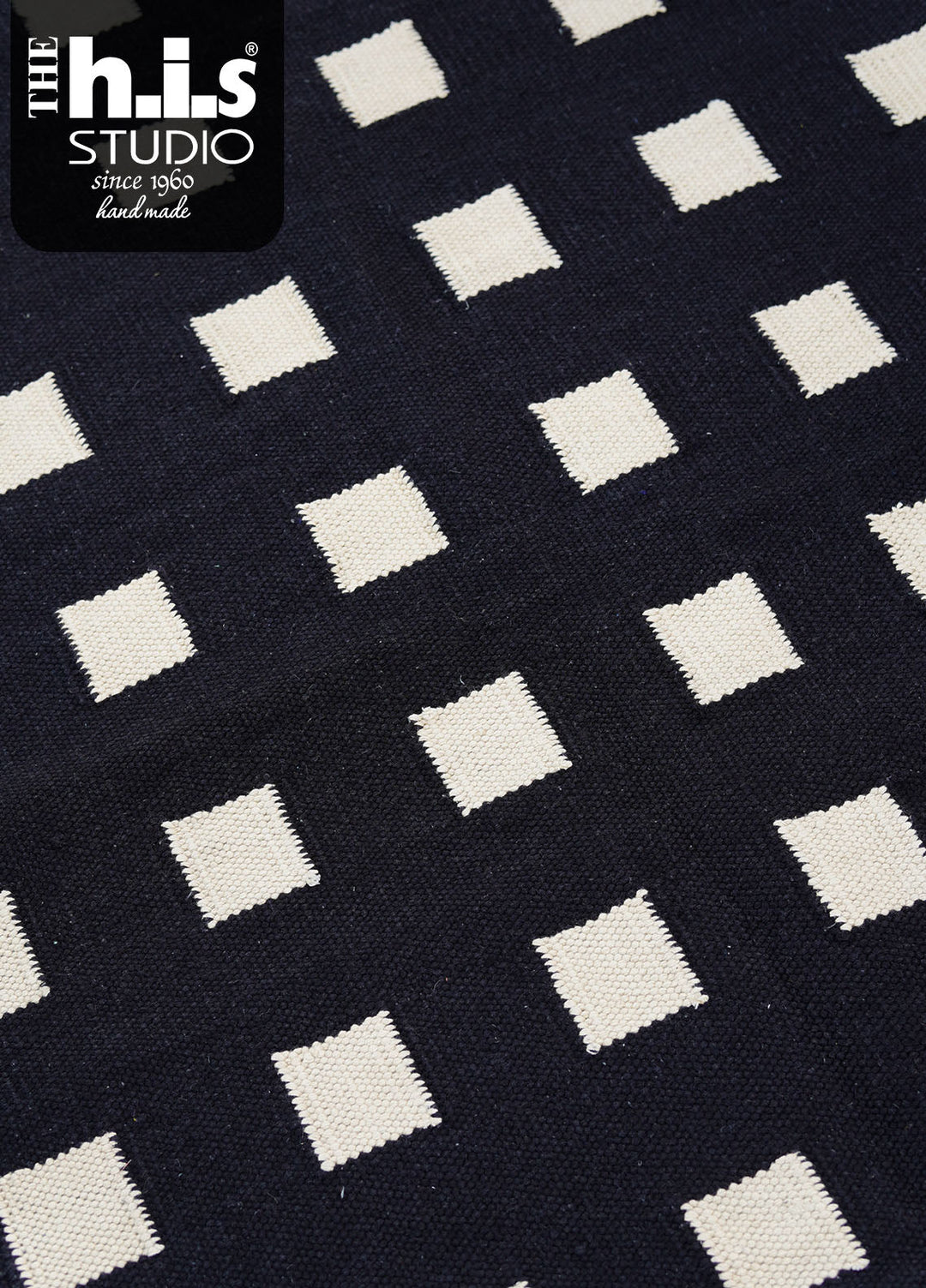 The h.i.s studio Area Rugs Box R-25005-Black/Bone