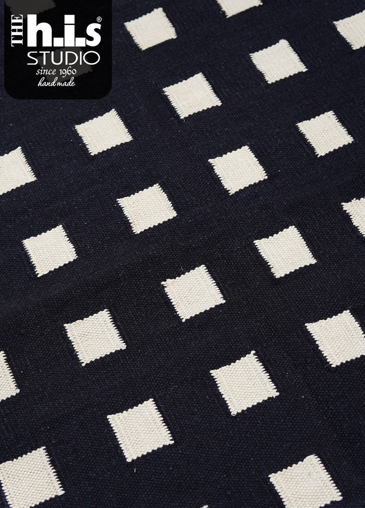 The h.i.s studio Area Rugs Box R-25005-Black/Bone