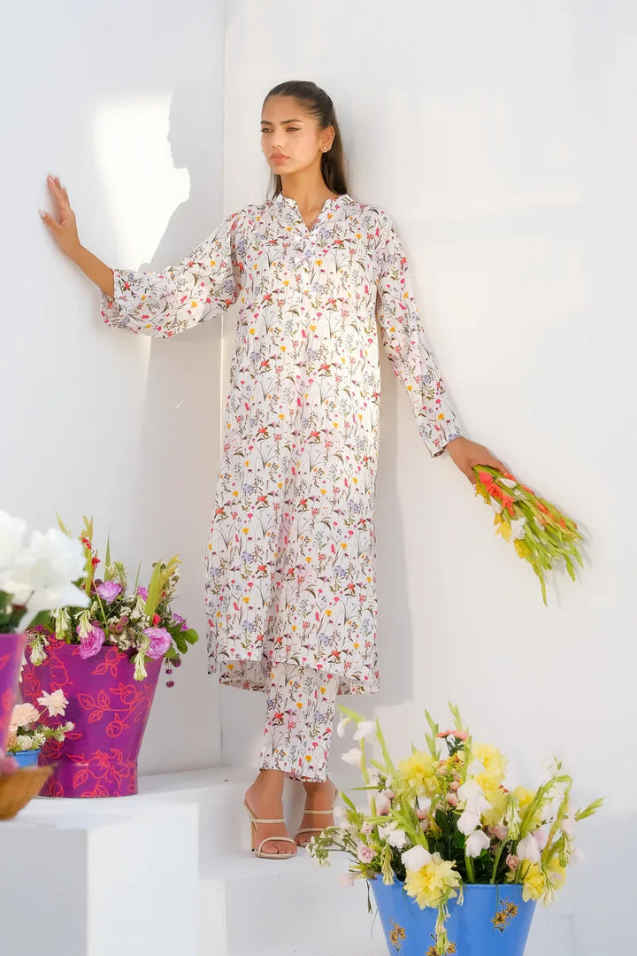 Dhaga Women Pret Printed 2 Piece Lawn Matching Separate FW24DSP002 - Summer Collection