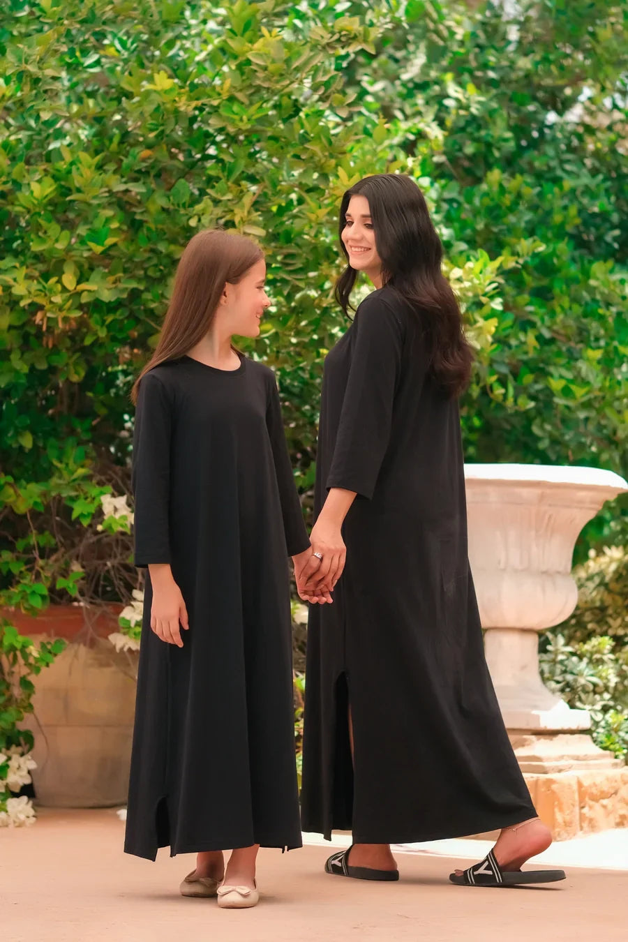 Dhaga Women Western Solids T- Shirt jersy Dress Black DHLT08 - Summer Collection Maxi Dress