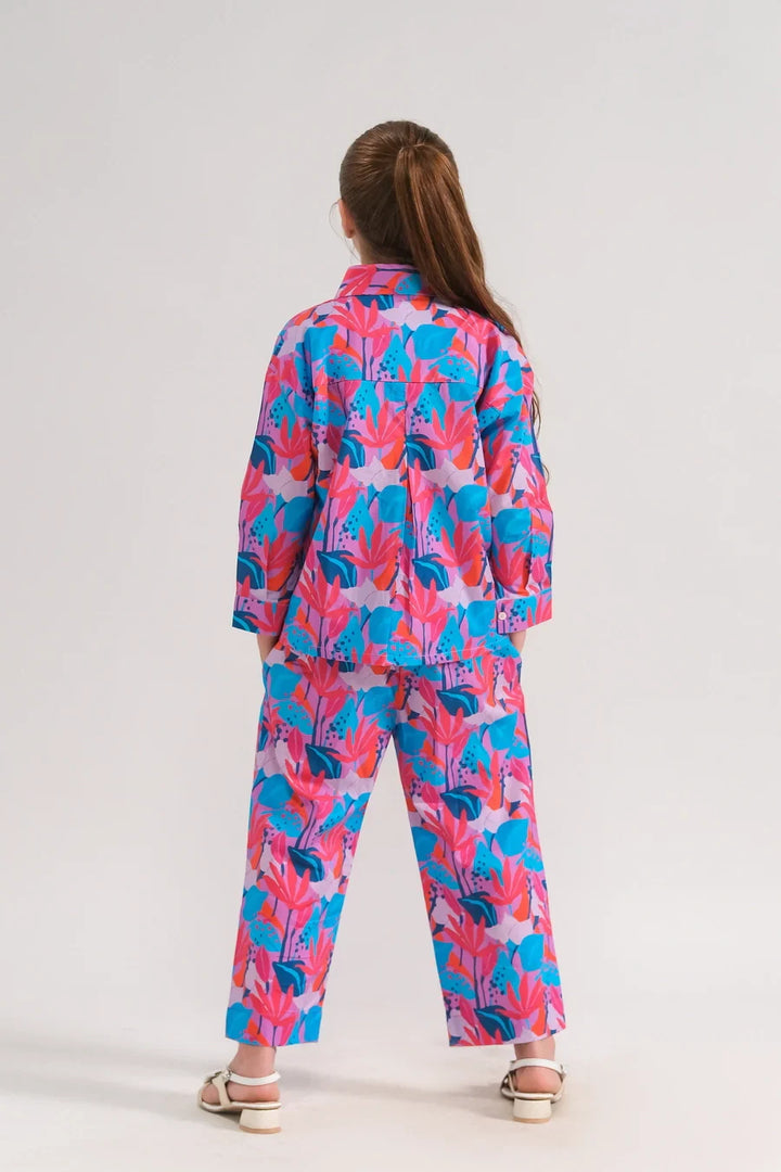 Dhaga Kids Pret Printed Poly lawn 2 Piece Capri SPD25K06 - Summer Collection