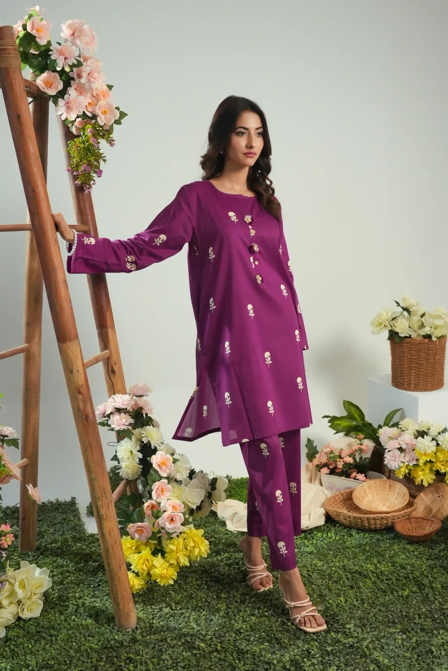 Dhaga Women Pret Printed 2 Piece Lawn Matching Separate FW24DSP0040 - Summer Collection
