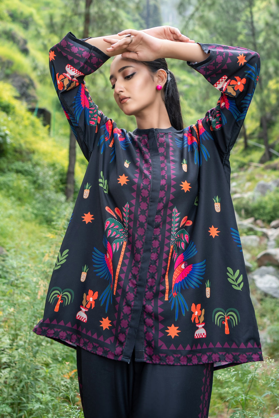 Dhaga Women Pret Printed 2 Piece poly cambric Carol SS25DSP324 - Summer Collection