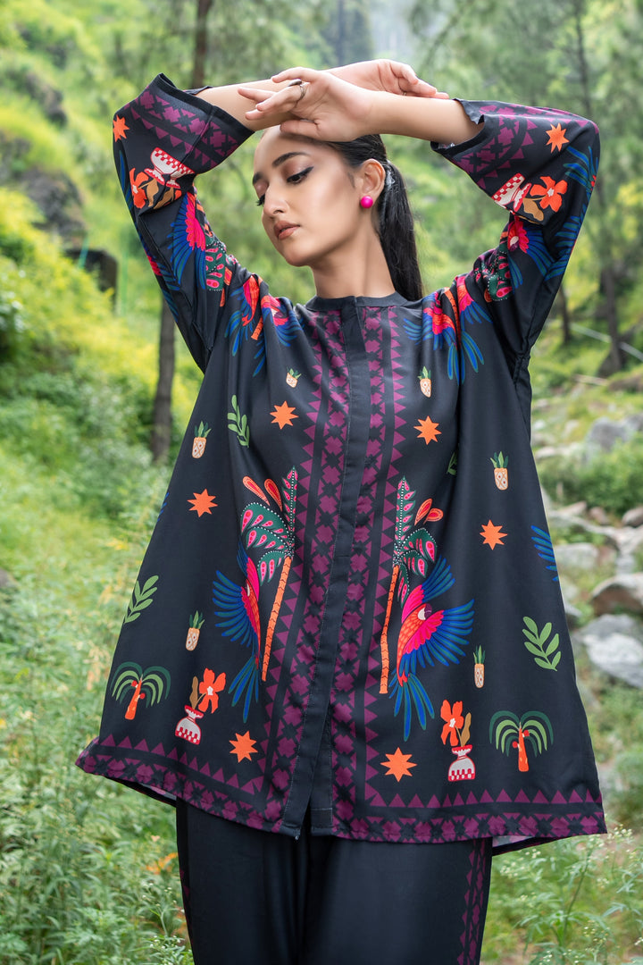 Dhaga Women Pret Printed 2 Piece poly cambric Carol SS25DSP324 - Summer Collection