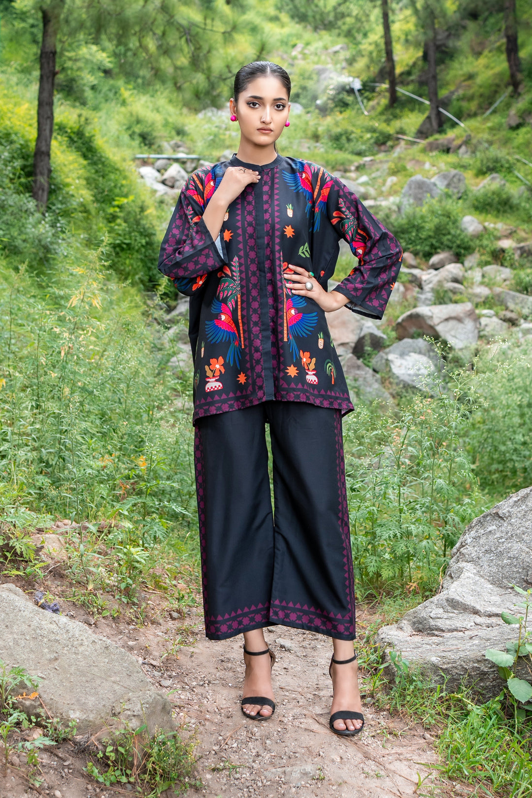 Dhaga Women Pret Printed 2 Piece poly cambric Carol SS25DSP324 - Summer Collection