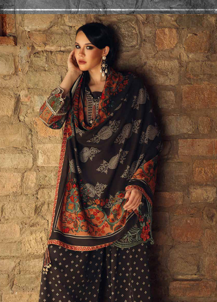Combination by Charizma Unstitched Embroidered Linen 3 Piece Suit CHRUCL CCW7-15 - Casual Collection