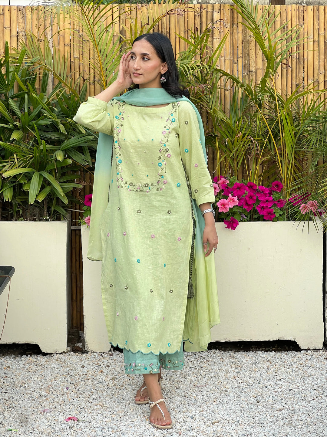 Syah Women RTW Embroidered Linen 3 Piece Suit Vanya - Eid Collection