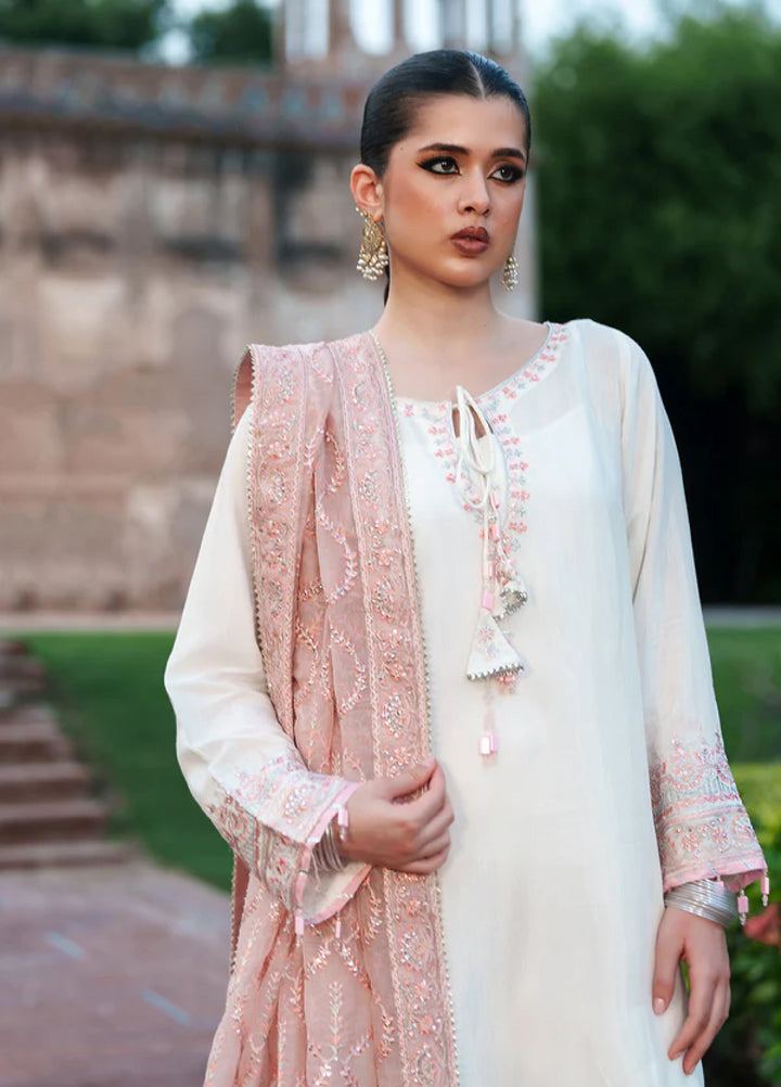 Zaria by Meeral Pret Embroidered Raw Silk 3 Piece Chently - Festive Collection
