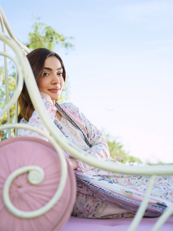 Sunset Muse by Izel Unstitched Embroidered Lawn 3 Piece Suit Ciel - Eid Collection