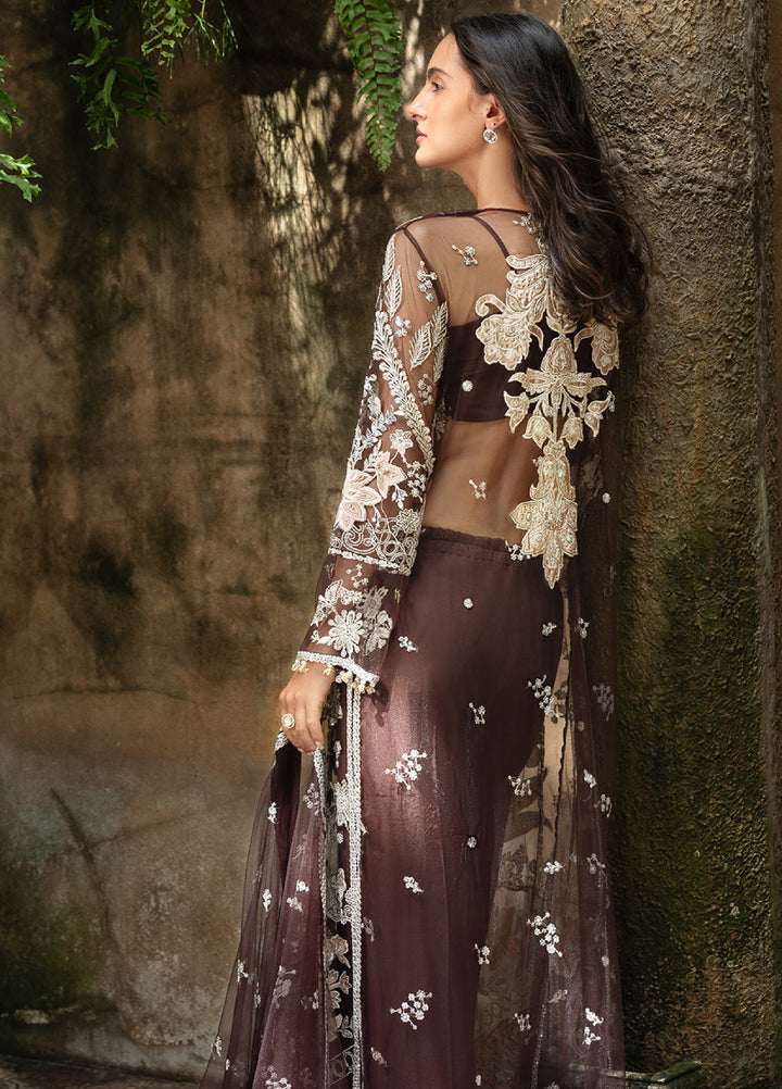 Lavie Haute by Esmel Unstitched Wedding Embroidered Net Suits 3 Piece EML25WU D-104 Cleora - Wedding Collection