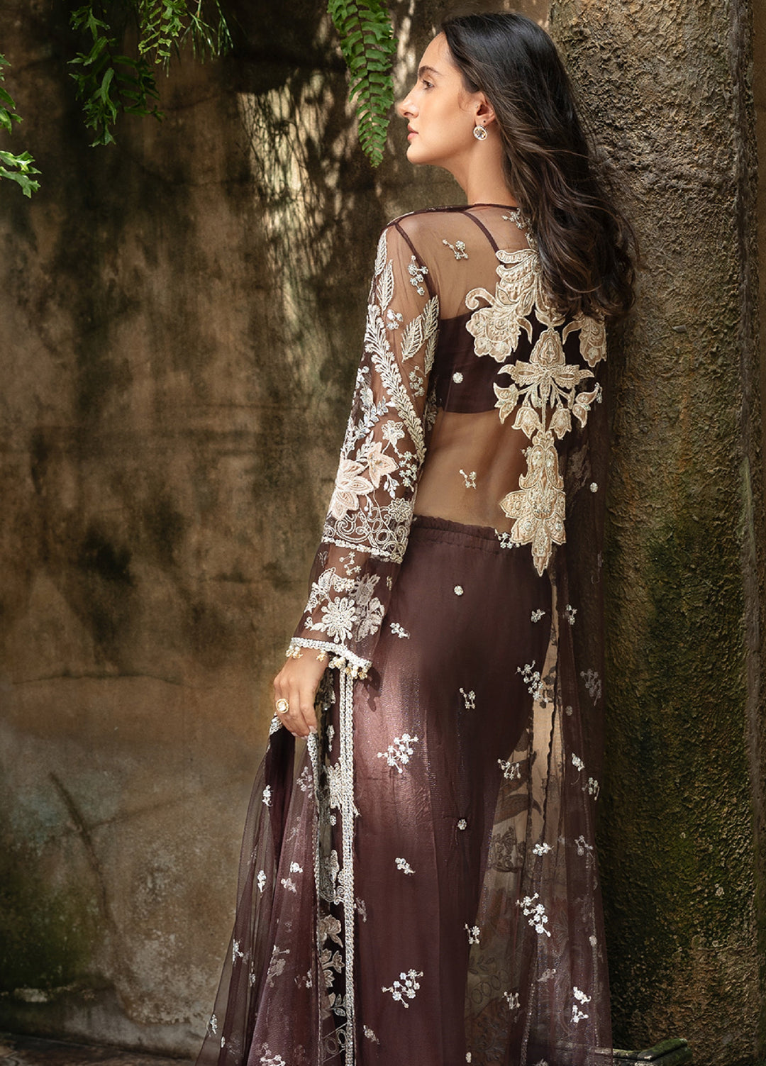 Lavie Haute by Esmel Unstitched Wedding Embroidered Net Suits 3 Piece EML25WU D-104 Cleora - Wedding Collection