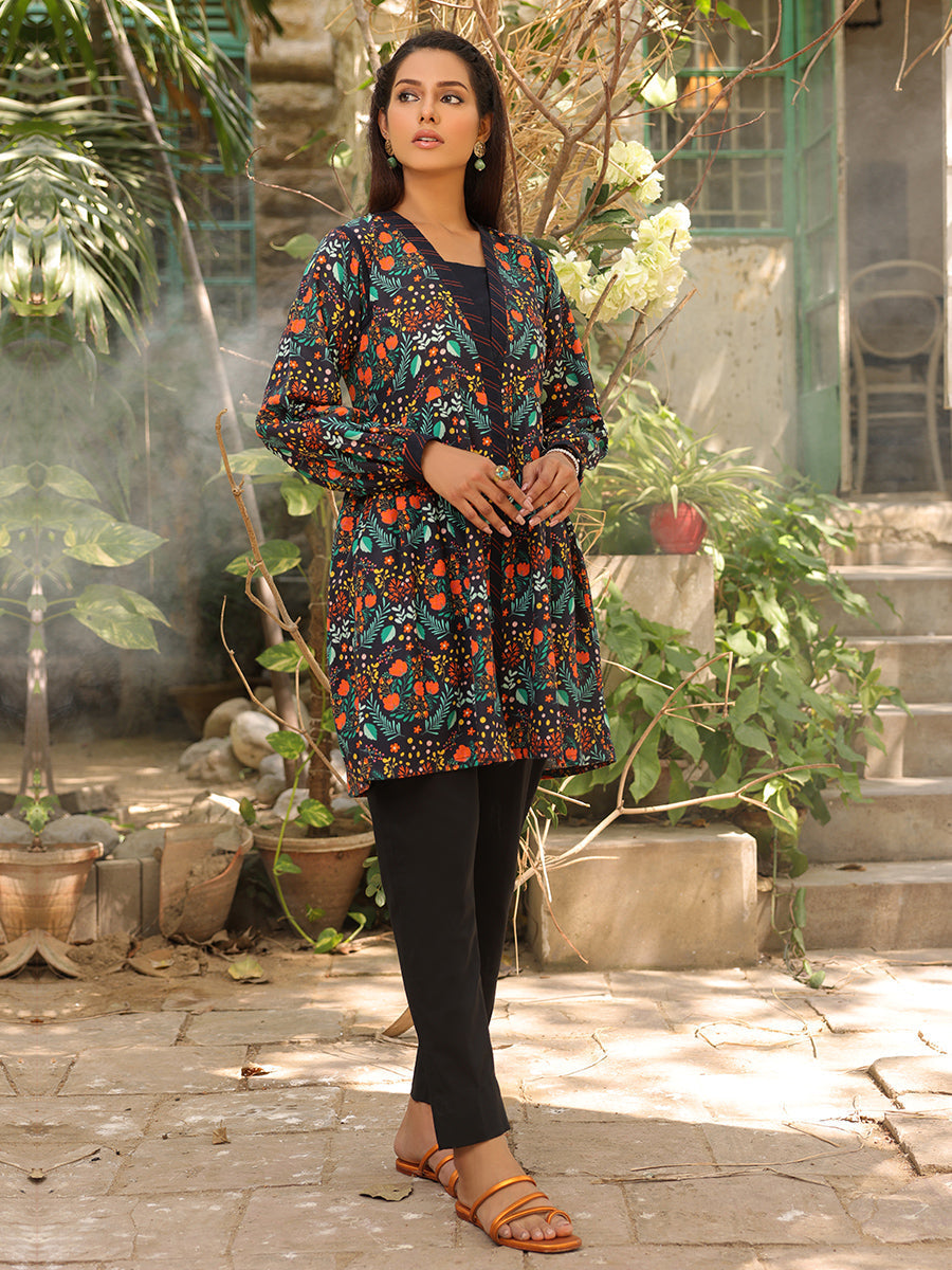 Salitex Women Printed Khaddar 1 Piece Shirt CP-W22-C-003 - Winter Collection