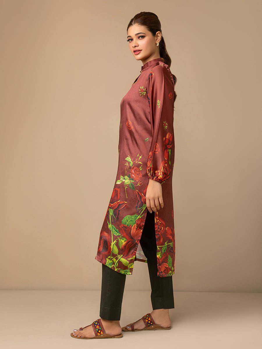 Salitex Women Printed Silk 1 Piece Shirt CPS23DH007 - Summer Collection