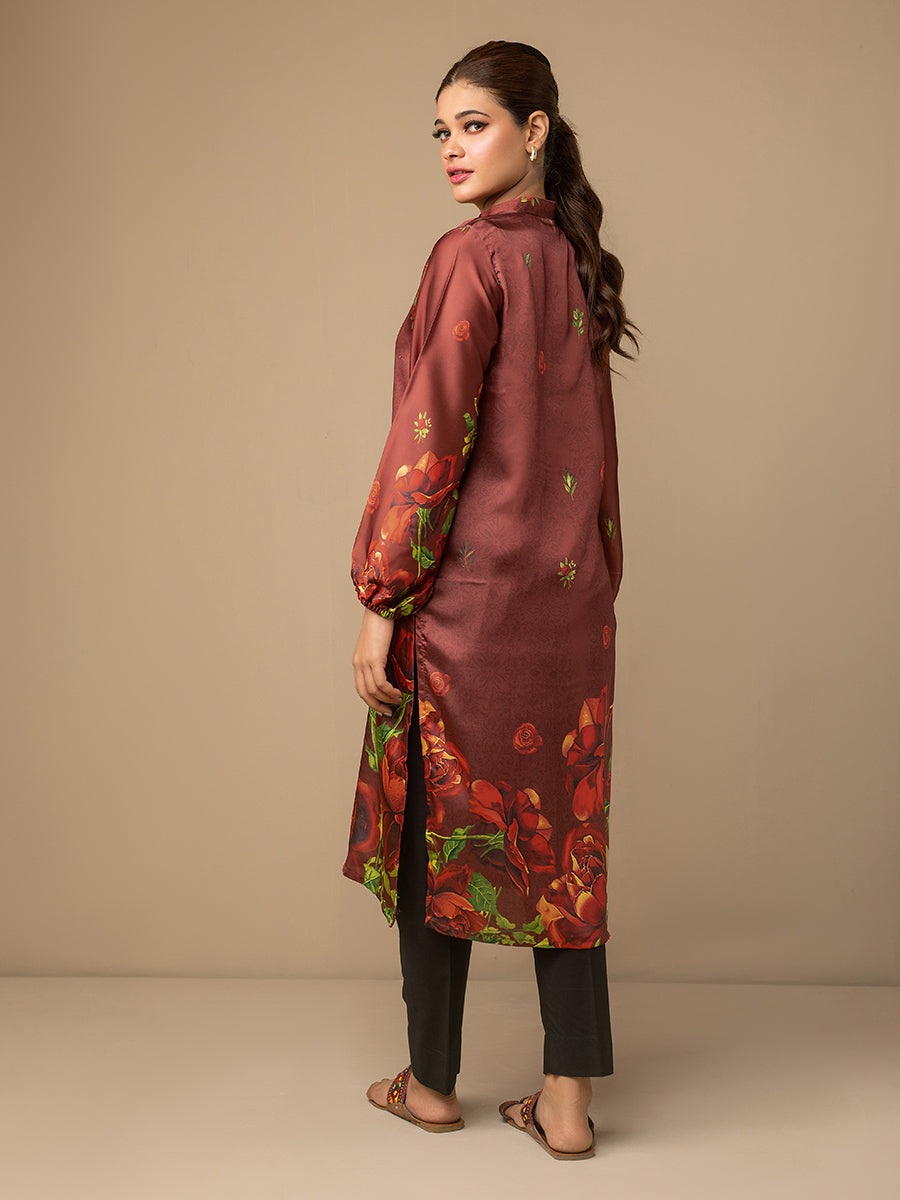 Salitex Women Printed Silk 1 Piece Shirt CPS23DH007 - Summer Collection