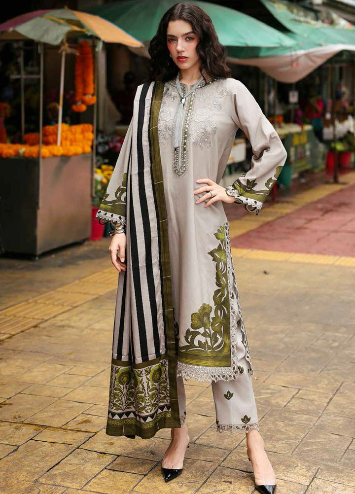 Charizma Embroidered Linen Suits Unstitched 3 Piece CRZ25EL CCW6-03 - Winter Collection