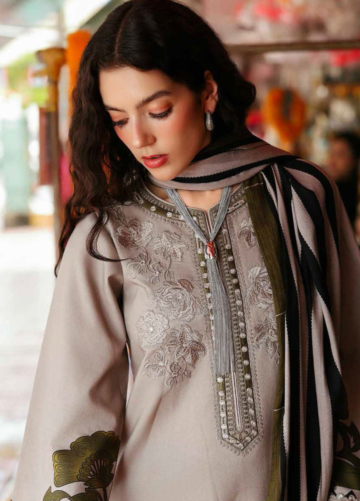 Charizma Embroidered Linen Suits Unstitched 3 Piece CRZ25EL CCW6-03 - Winter Collection