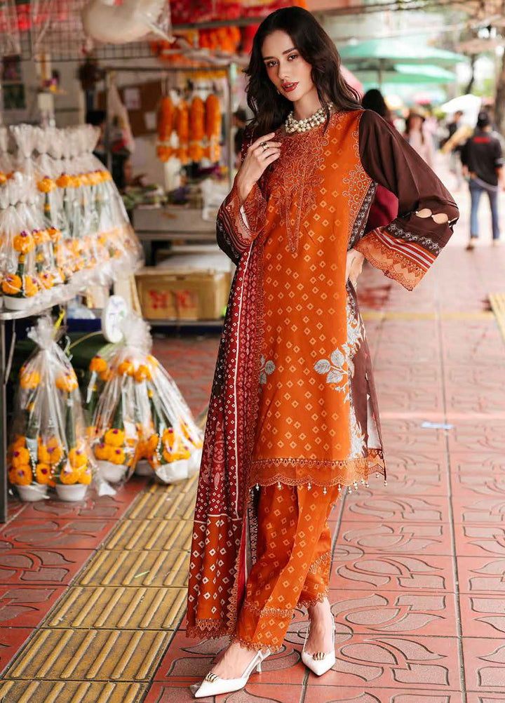 Charizma Embroidered Linen Suits Unstitched 3 Piece CRZ25EL CCW6-04 - Winter Collection