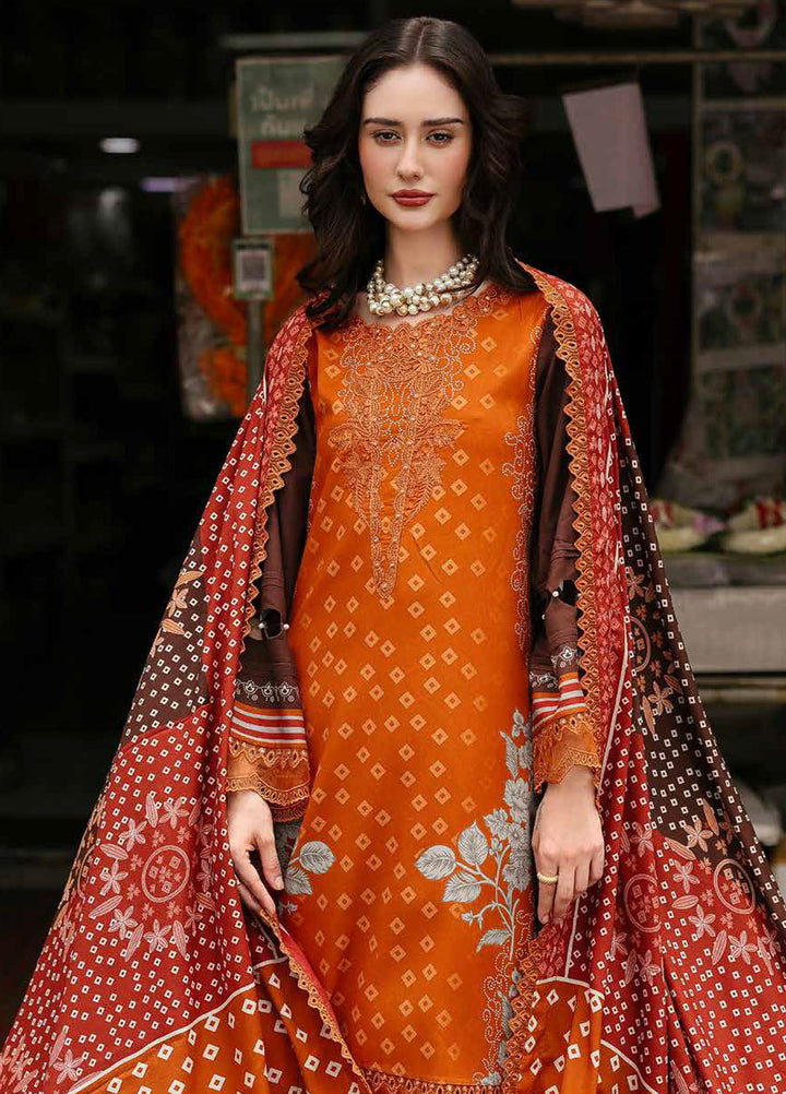 Charizma Embroidered Linen Suits Unstitched 3 Piece CRZ25EL CCW6-04 - Winter Collection
