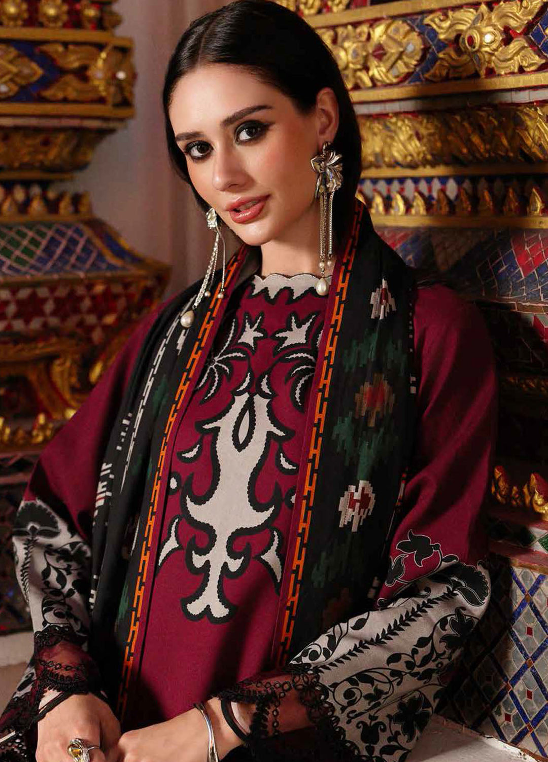 Charizma Embroidered Linen Suits Unstitched 3 Piece CRZ25EL CCW6-05 - Winter Collection