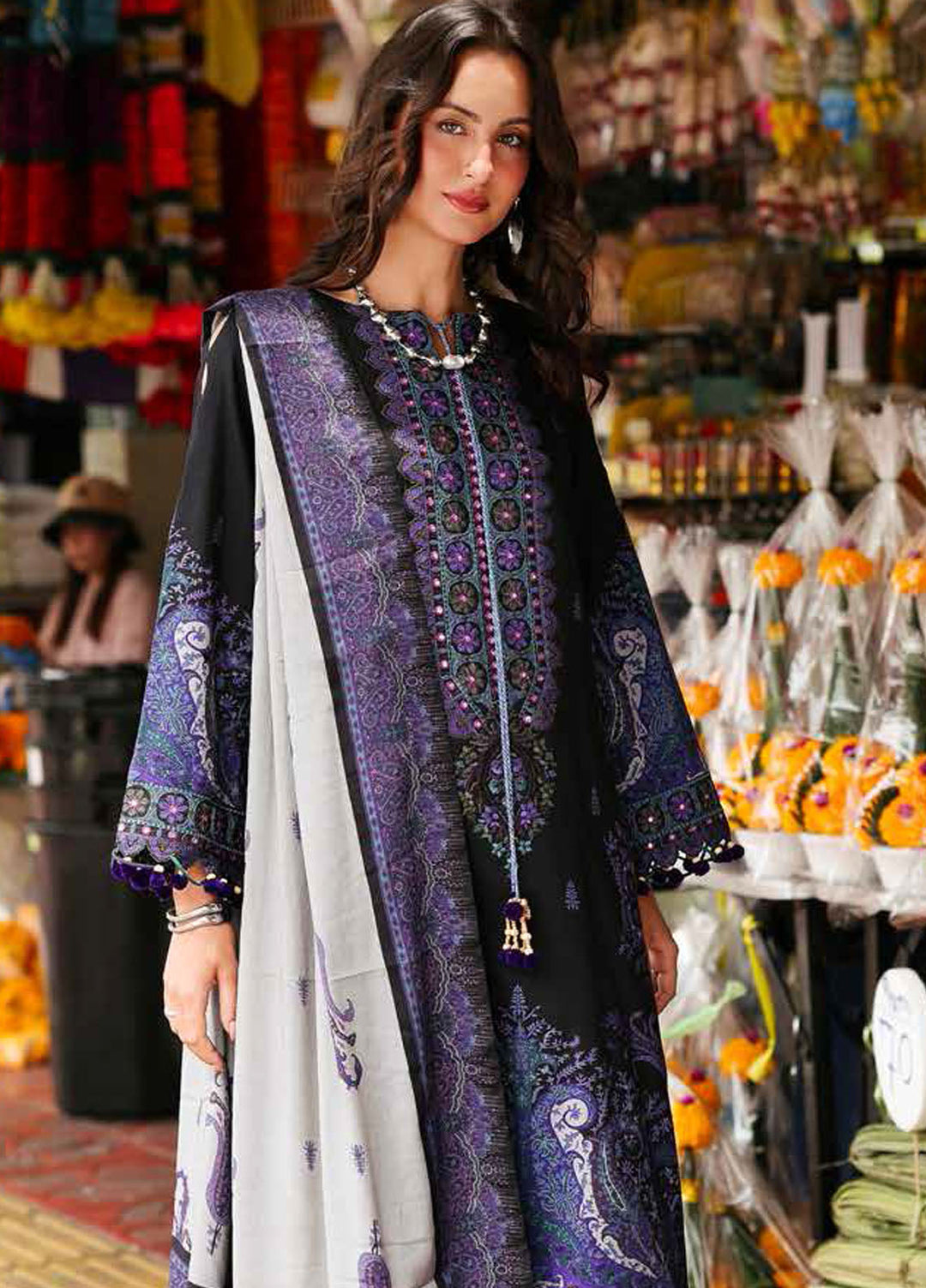 Charizma Embroidered Linen Suits Unstitched 3 Piece CRZ25EL CCW6-07 - Winter Collection
