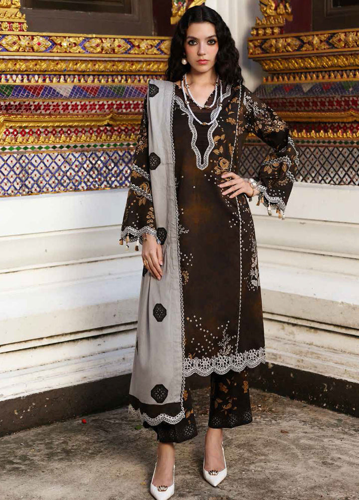 Charizma Embroidered Linen Suits Unstitched 3 Piece CRZ25EL CCW6-09 - Winter Collection