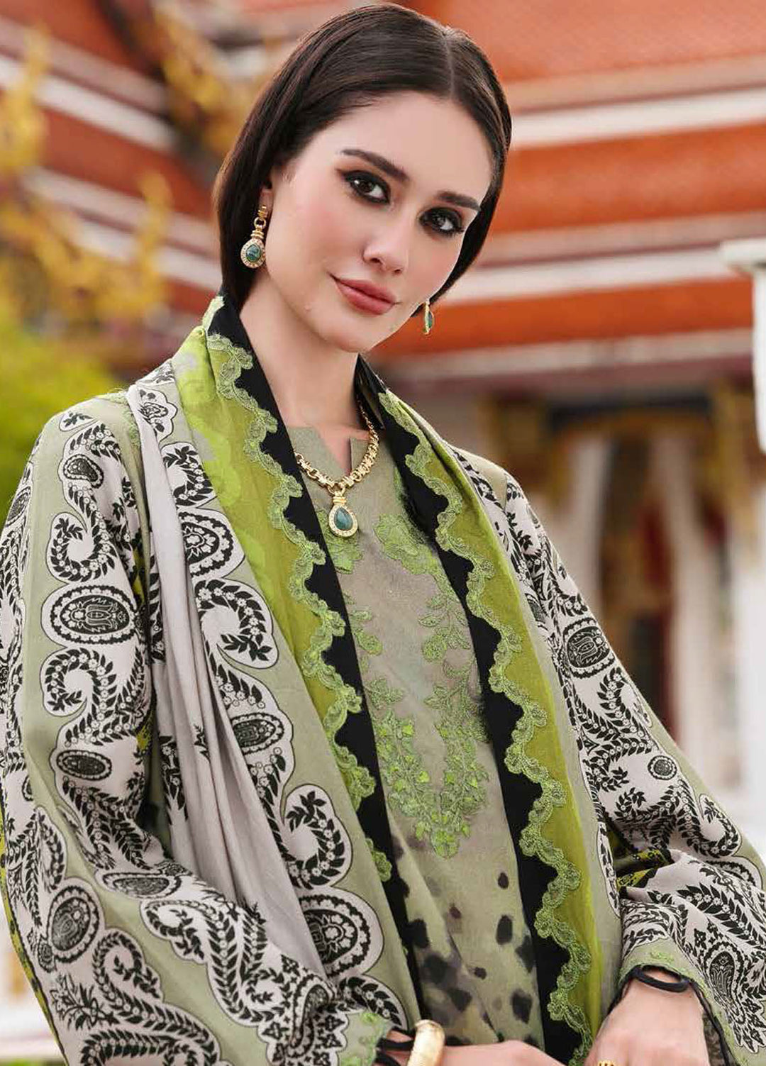 Charizma Embroidered Linen Suits Unstitched 3 Piece CRZ25EL CCW6-10 - Winter Collection