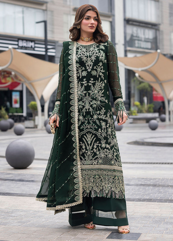 At First Glance by Sahane Pret Embroidered Chiffon 3 Piece Suit CT 25004 Everyn - Festive Collection