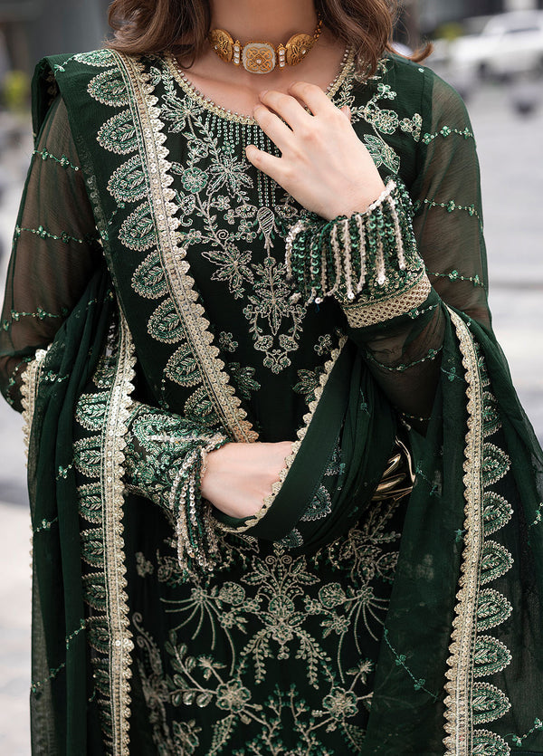 At First Glance by Sahane Pret Embroidered Chiffon 3 Piece Suit CT 25004 Everyn - Festive Collection